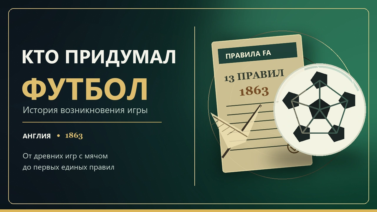 Кто придумал футбол и как появилась современная игра