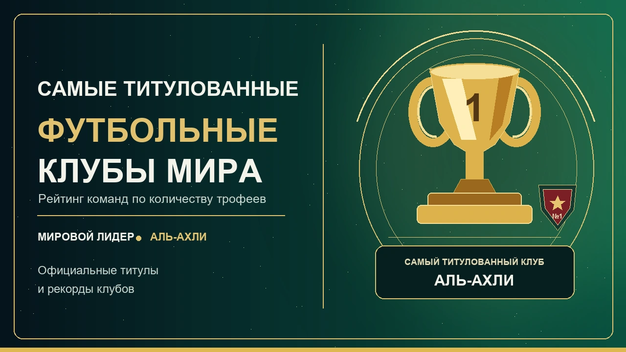 Самые титулованные футбольные клубы мира: рейтинг команд
